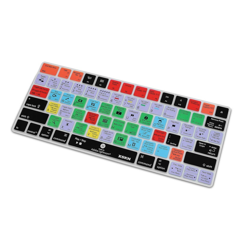 XSKN Magic Keyboard Lightroom Shortcut Keyboard Cover, XSKN Durable LR Hotkeys Silicone Keyboard Skin for Apple Magic Keyboard MLA22LL/A, US version - Image 3